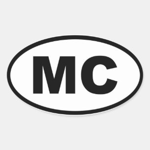 Monaco MC Europees Ovale Sticker
