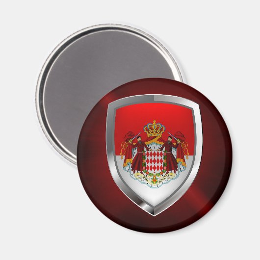 Monaco Metallic Emblem Magneet (Voorkant / Achterkant)
