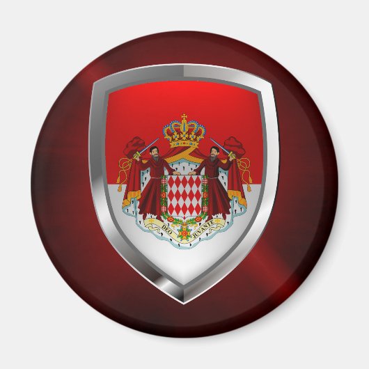 Monaco Metallic Emblem Magneet (Voorkant)