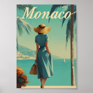 Monaco mode vintage poster