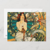 Monaco Monte Carlo Alphonse Mucha Briefkaart (Voorkant / Achterkant)