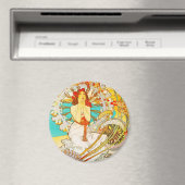 Monaco Monte-Carlo, Alphonse Mucha - Magnet (In Situ (Lave-vaisselle))