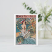 Monaco Monte Carlo Art  Briefkaart (Staand voorkant)