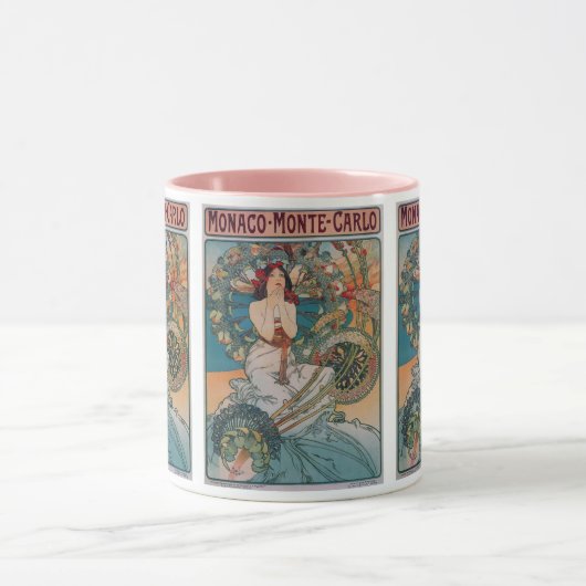 Monaco Monte Carlo: Art Nouveau  vrouw Mok (Midden)