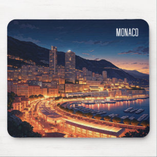 Monaco Monte Carlo bij nacht Muismat