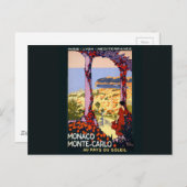  Monaco Monte Carlo Briefkaart (Voorkant / Achterkant)