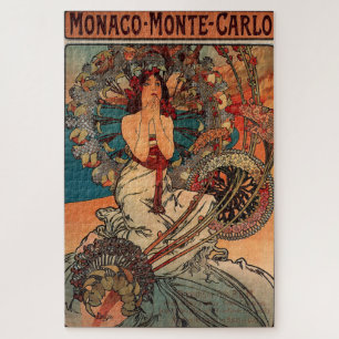 Monaco Monte Carlo door Alphonse Mucha Legpuzzel