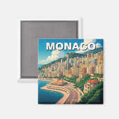 Monaco Monte Carlo Europa Reizen Magneet (Voorkant / Achterkant)