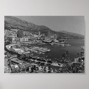  Monaco Monte-Carlo General uitzicht Poster