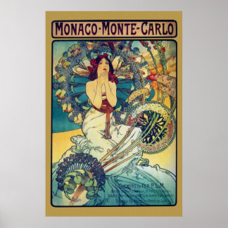 Monaco Monte-Carlo (Gold) Poster