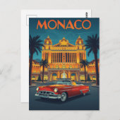 Monaco Monte-Carlo Reizen Briefkaart (Voorkant / Achterkant)
