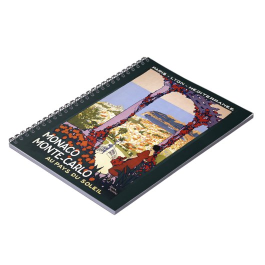 Monaco Monte Carlo Spiral Photo Notitieboek (Linkerzijde)