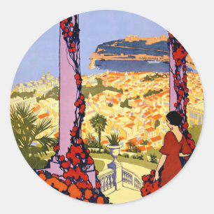 Monaco Monte Carlo Travel Ronde Sticker