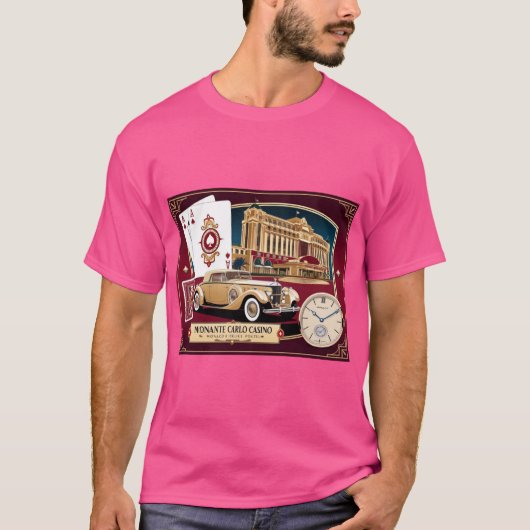 Monaco Monte Carlo Tshirt (Voorkant)