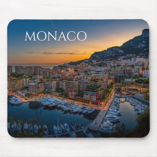 Monaco Mouse Pad Souvenir Memento Muismat (Voorkant)