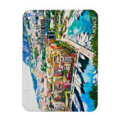 Monaco olieverf jachthaven magneet (Verticaal)