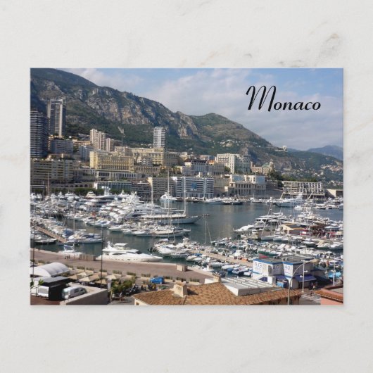 monaco port briefkaart (Voorkant)