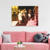 Monaco Prins Albert en Princess Grace Canvas Afdruk (Insitu (Woonkamer))
