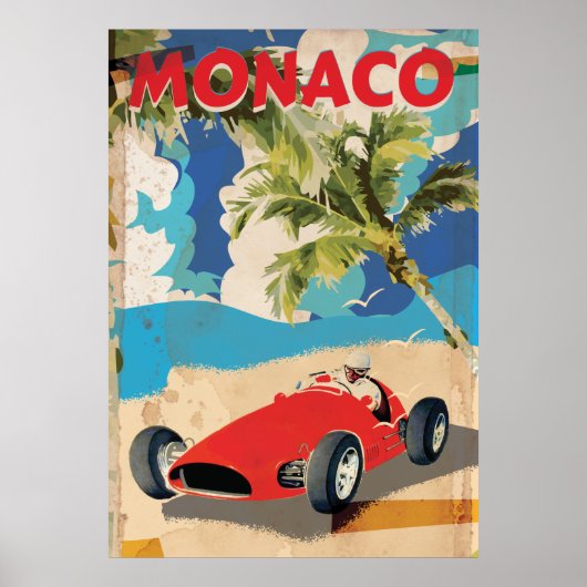  MONACO RACING-REISPOSTER POSTER (Voorkant)