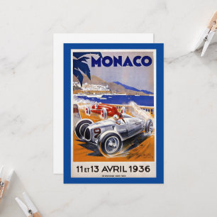 Monaco reisposter, 1936 autorace,