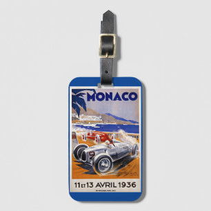 Monaco-reisposter, 1936 autorace bagagelabel