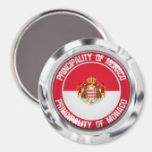 Monaco Round Emblem Magneet (Voorkant / Achterkant)