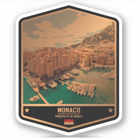 Monaco Sticker (Voorkant)