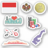 Monaco-Stickers Sticker (Voorkant)