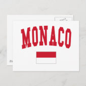 Monaco Style Briefkaart (Voorkant / Achterkant)