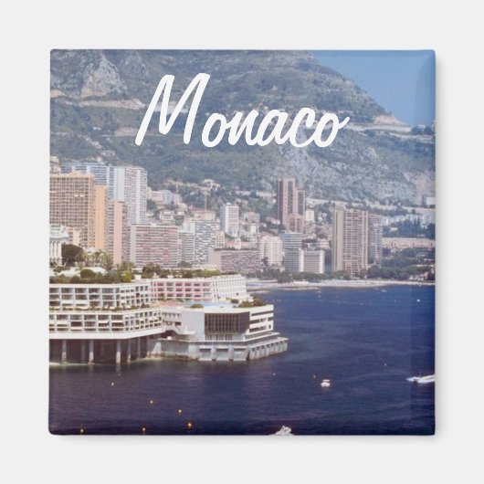 Monaco Travel Photo Souvenir Frigo Magnets (Devant)