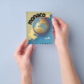 Monaco Travel poster Flyer (Hand)