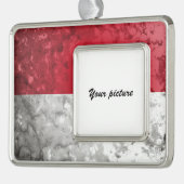 Monaco Verzilverd Kader Ornament (Links)