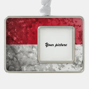 Monaco Verzilverd Kader Ornament