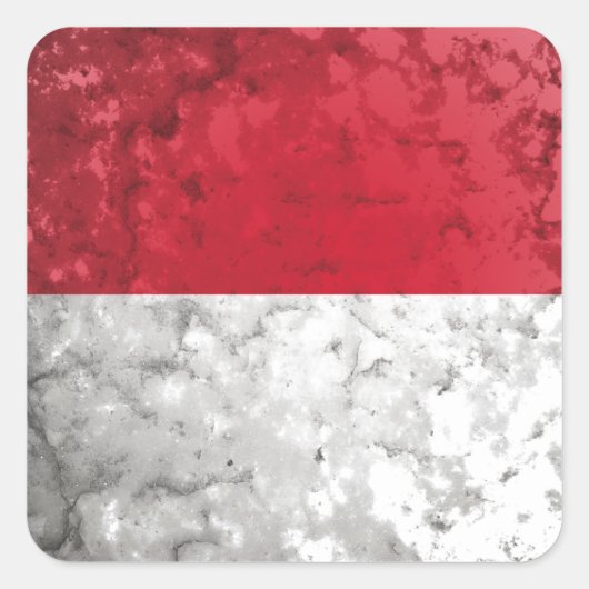 Monaco Vierkante Sticker (Voorkant)
