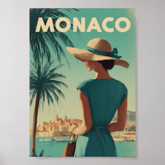 Monaco vintage mode poster (Voorkant)