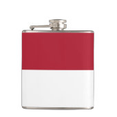 Monaco vlag heupfles (Voorkant)