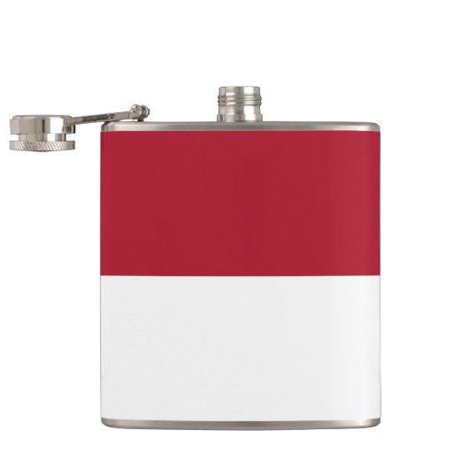 Monaco vlag heupfles (Geopend)