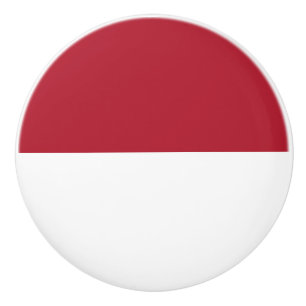 Monaco vlag keramische knop