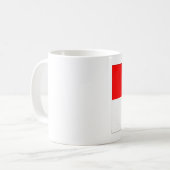 Monaco vlag koffiemok (Voorkant links)