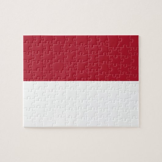 Monaco vlag legpuzzel (Horizontaal)