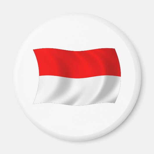 Monaco Vlag Magneet (Voorkant)