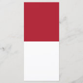 Monaco vlag menu (Achterkant)