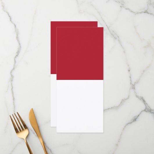 Monaco vlag menu (Voorkant / Achterkant in situ)