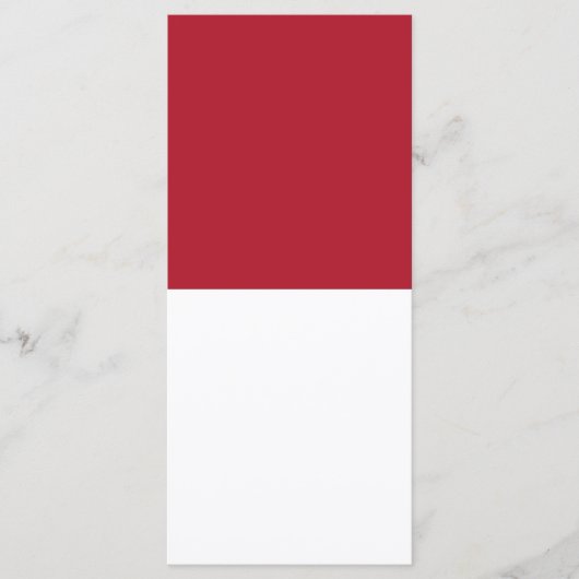 Monaco vlag menu (Voorkant)