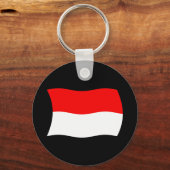 Monaco Vlag Sleutelhanger (Voorkant)