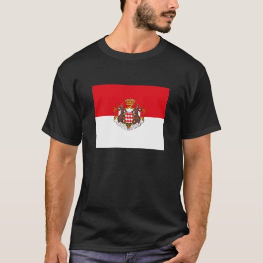 Monaco Vlag T-shirt (Voorkant)
