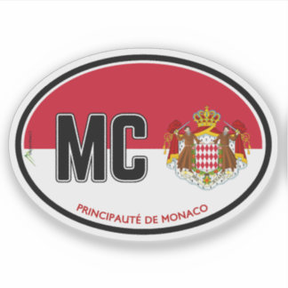 MONACO Vorstendom Monaco 01 Sticker