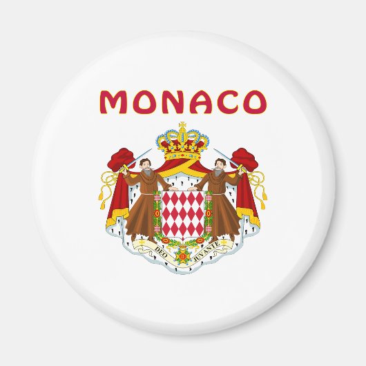 MONACO Wapen Magneet (Voorkant)