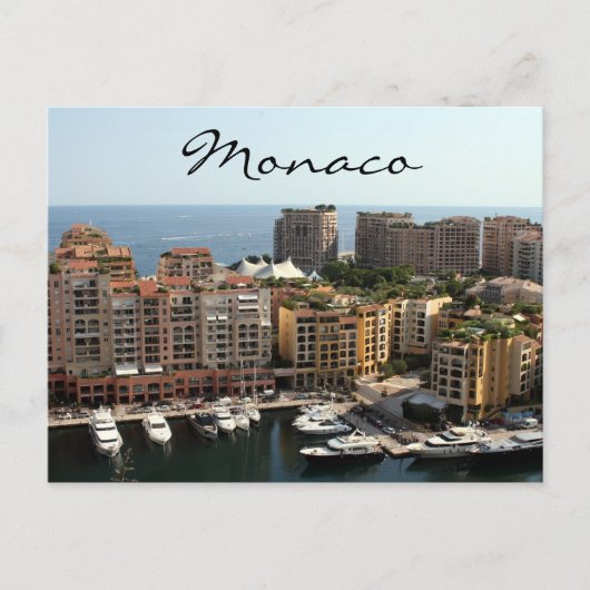 monaco woonachtig briefkaart (Voorkant)