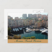 Monaco Yachts, Carte postale Côte d'Azur (Devant / Derrière)